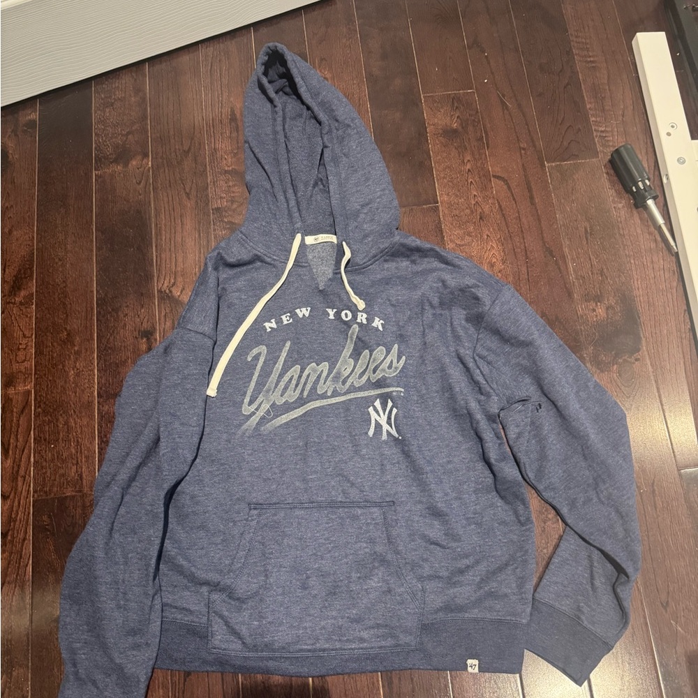 New York Yankees Blue Hoodie Sweater